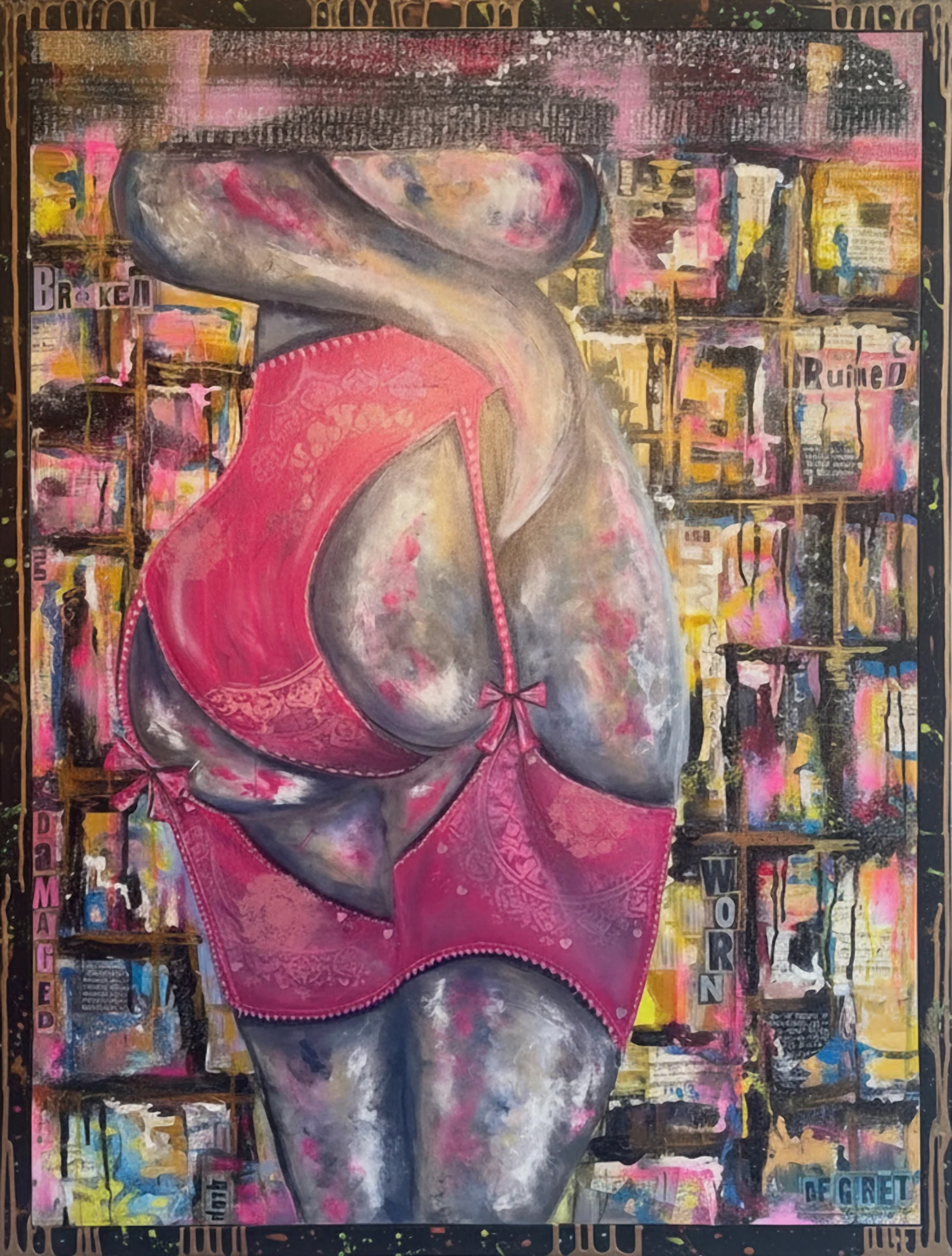 Pieces of Me, acrylic on canvas