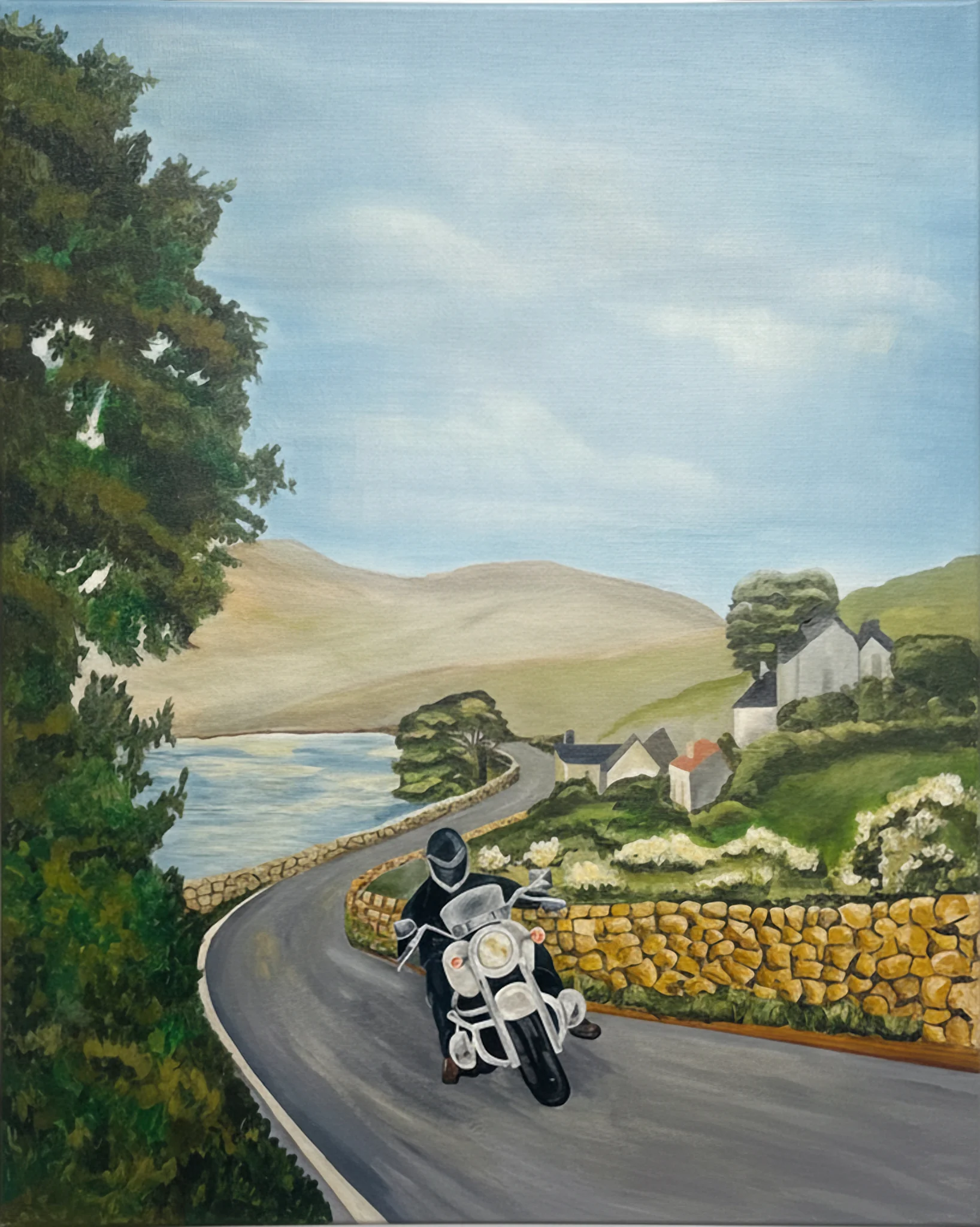 The Lane, acrylic on canvas